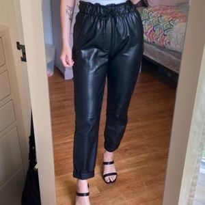 Abercrombie & Fitch Pleather Joggers Size M #FallVibes